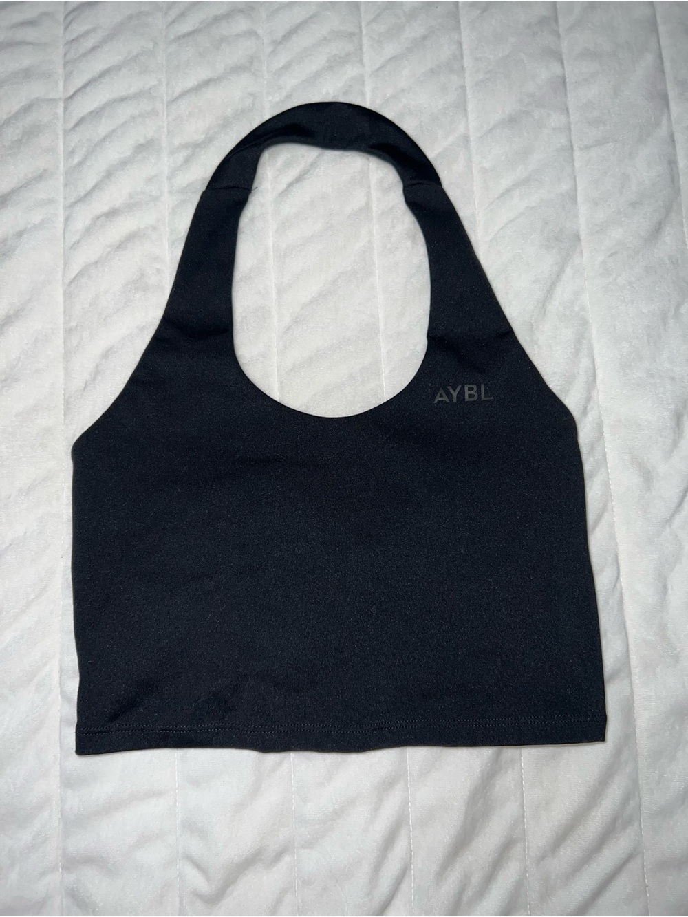 Staple Black Halter Crop Top